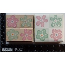 Hero Arts Rubber Stamps LL946 BOX SET 4 FANCY FLOWERS GARDEN