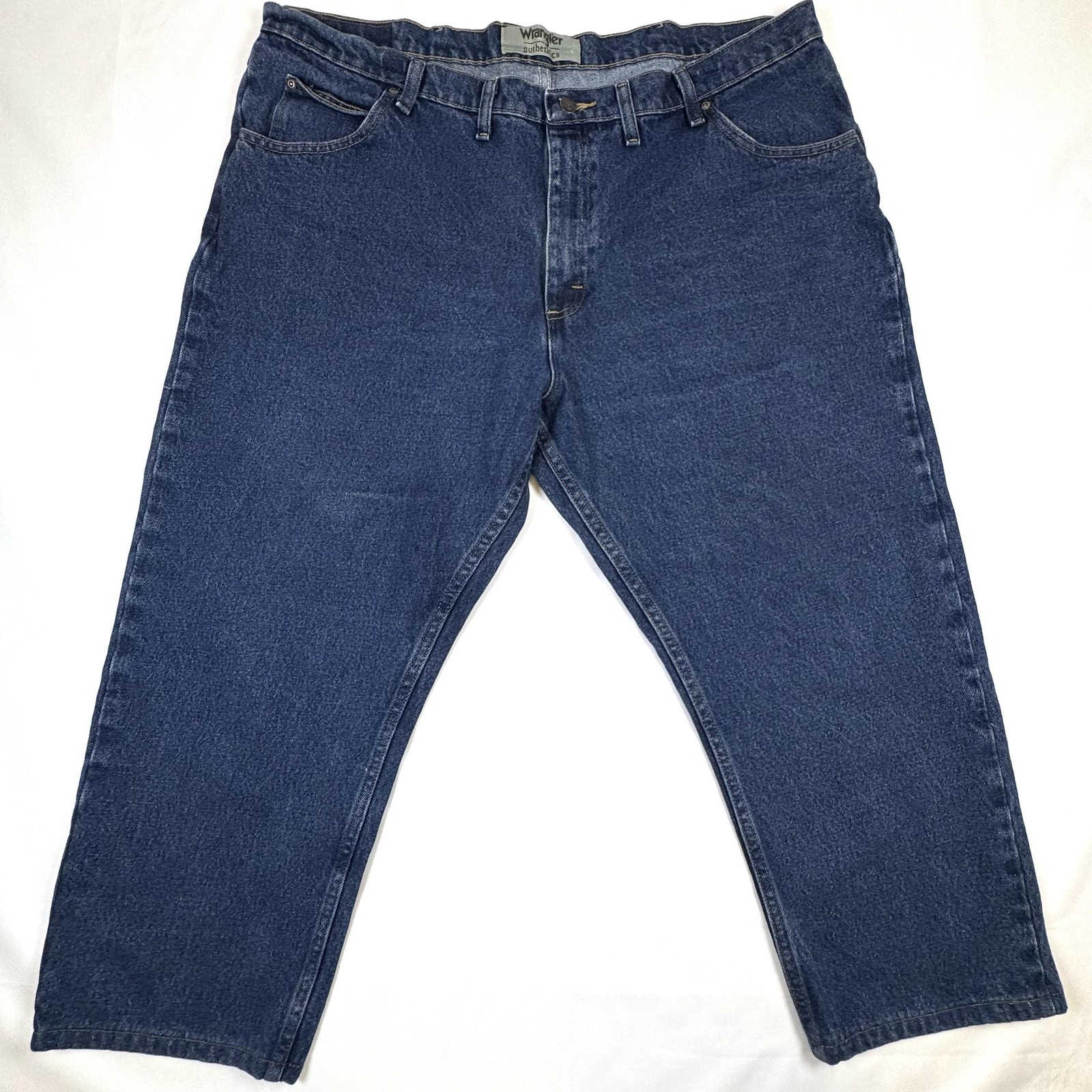 Mens 44x28 Blue Relaxed Fit Straight Leg Medium Wash 10zm200