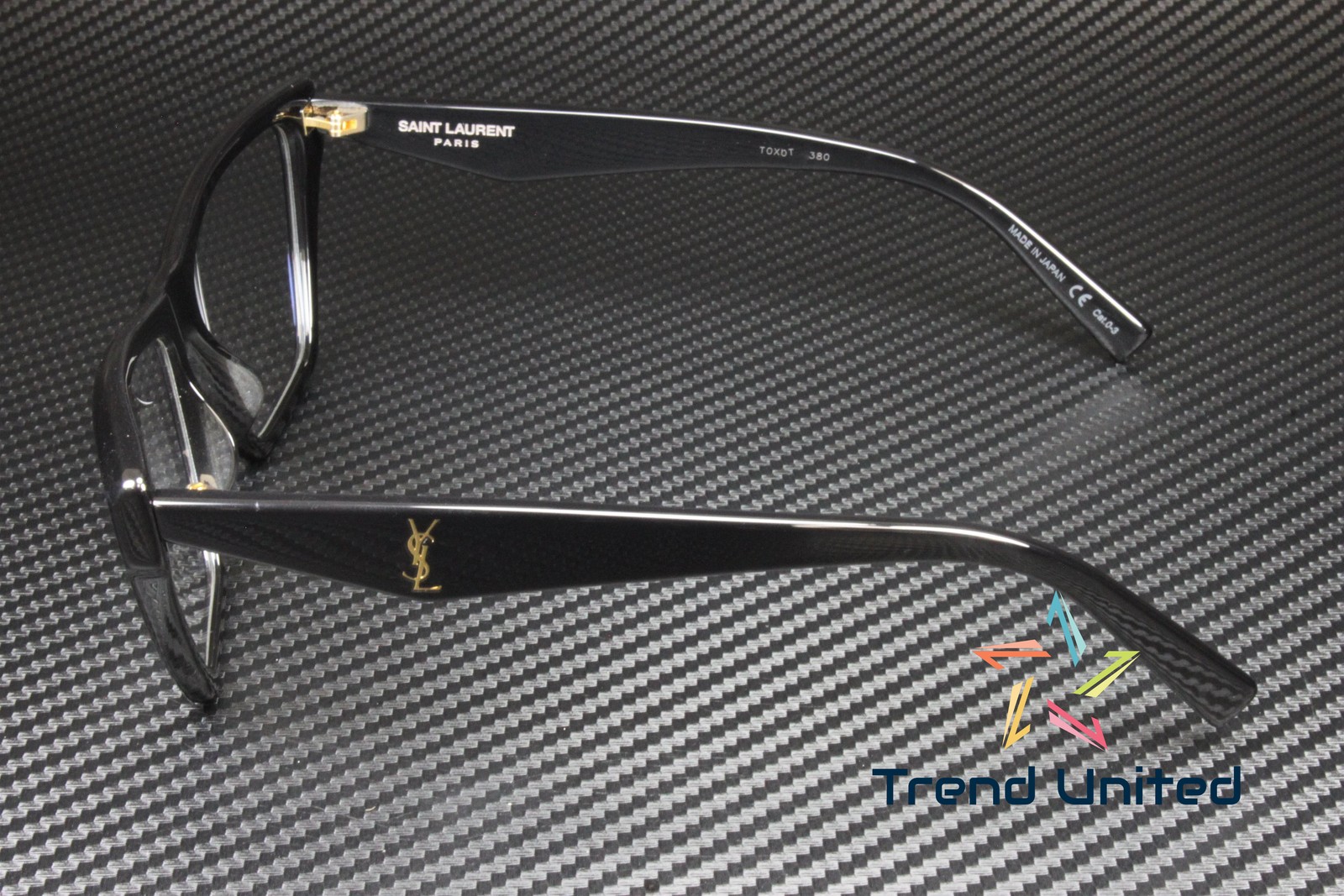 Occhiali da sole donna SAINT LAURENT SL M103 004 58 occhio di gatto nero lucido trasparente 58 mm