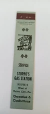 Sturkos Gas Station Union City Pa  Matchcover Lot 462