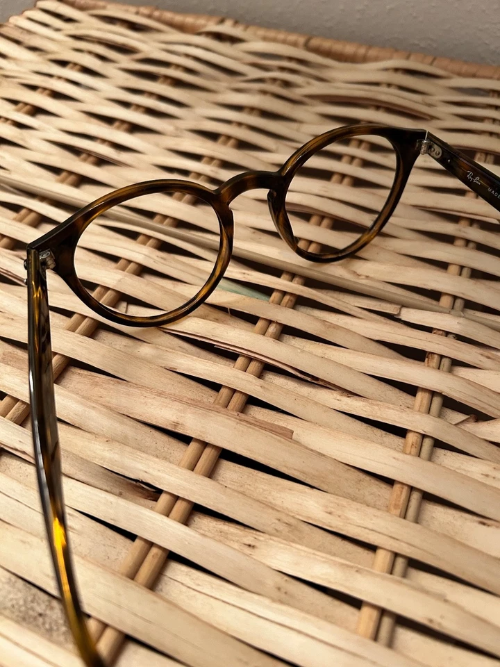 Ray Ban RB2180 redondo caparazón de tortuga gafas de sol marcos 49 21 145 Foto 4 de 4