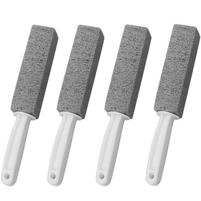 4 Pack Toilet Pumice Stone with Handle, Pumice Stone Toilet Bowl Cleaner Pumi...