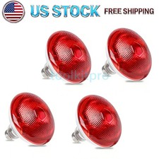 4-Pack Heat Bulb for Chicks, 150 Watt Reptile Heating Lamp for Leopard Gecko E26