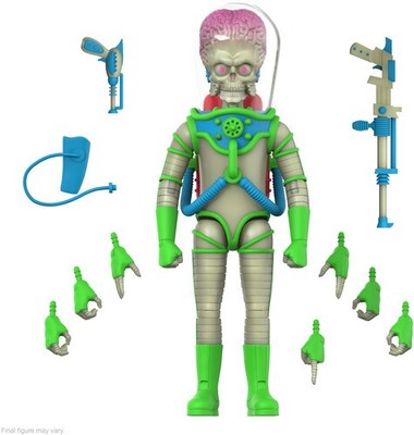 Super7 - Mars Attacks - ULTIMATES! Wv2 - Martian (Glow) Action Figure [New Toy]