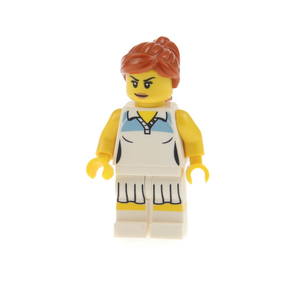 1X Lego Minifigures Series 3 Tennis Player Ponytail 8803 COL03-10 COL046