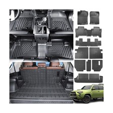 powoq 7-Seat Floor Mat Compatible with 2013-2024 4Runner Cargo Mat Flo...