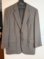 Jos A Bank Executive Collection 100 Wool Sport Coat Blazer Houndstooth 46R
