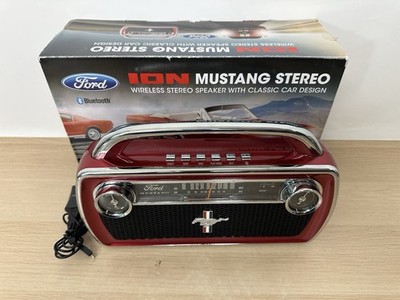ION Mustang Stereo Wireless Rechargeable Bluetooth Speaker Radio w/ Box - WORKS!