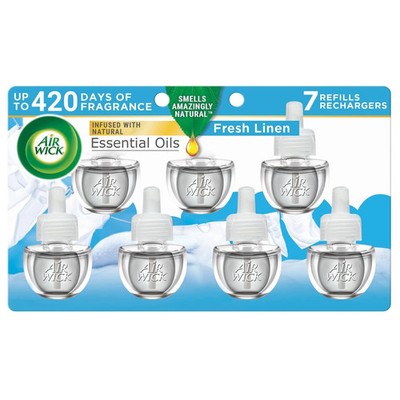 Air Wick Infused Essential Oil Refills, Fresh Linen 7ct *NEW*
