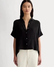 NWT everlane The Boxy Shirt in Washable Silk