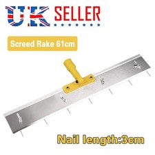 Adjustable Pin Leveller for Levelling Compound Screed Rake Flooring Tools 61Cm