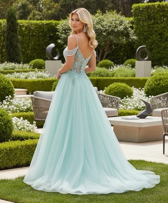 green emerald velvet dress Scala 61312 Prom Formal Fitted Beaded Long Dress main image 1