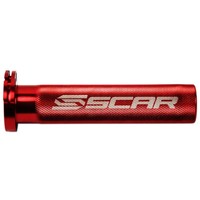 Scar GasgriffhüLse Alu Mit Kugellager Rot FüR Kawasaki Kx 450 F (KX450E) 2009-11