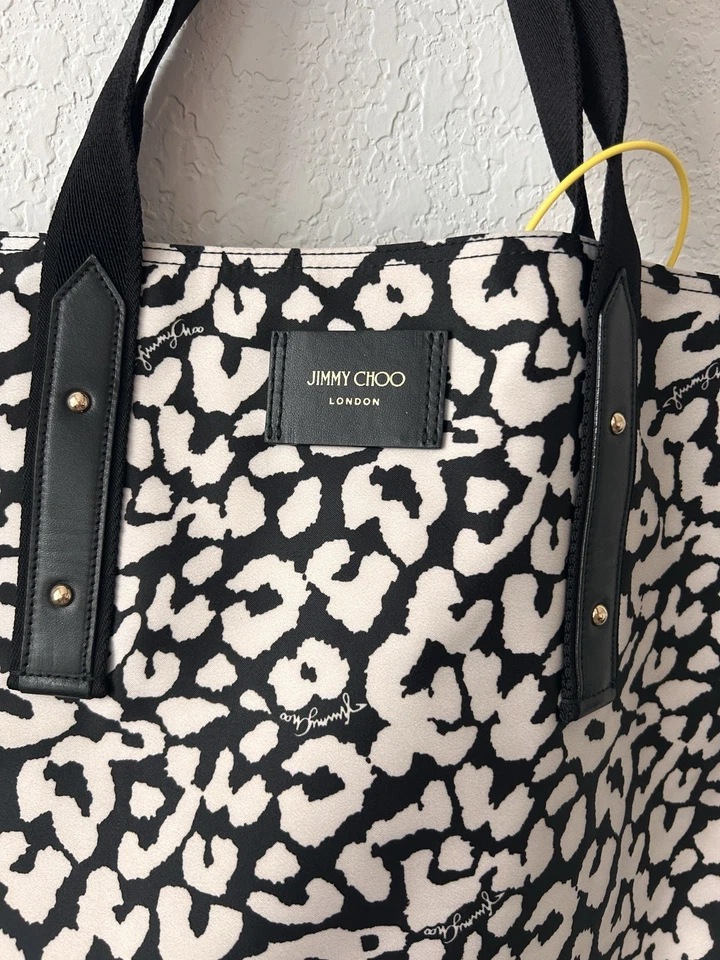 Jimmy Choo NWT Black and White Nylon Bag  *NEW - Image 3 of 4