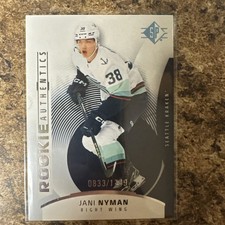 Jani Nyman - 2025-26 SP Rookie Authentics #112 True Base /1749 Kraken RC
