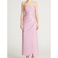 Halston Alania Stretch Sequin Gown Wisteria Pink Size 4 NWT