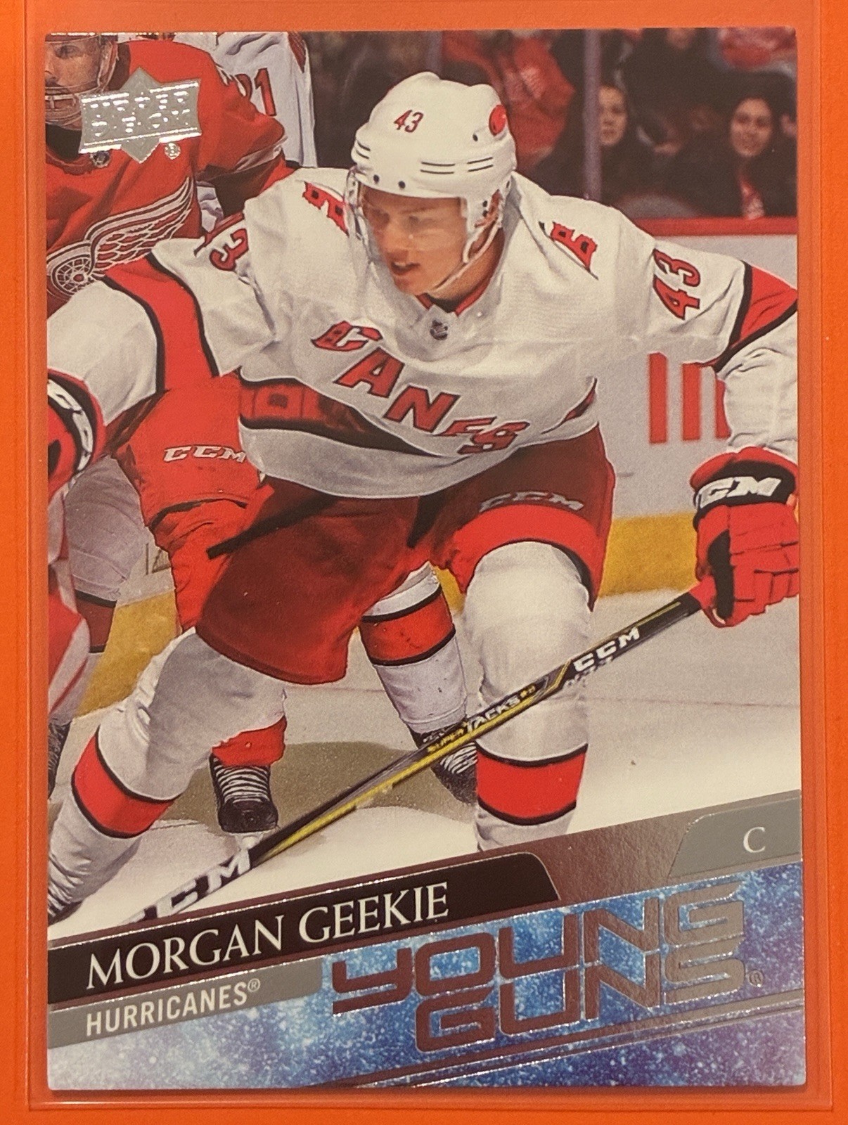 2020-21 Upper Deck Morgan Geekie Young Guns Rookie RC #210 Hockey Hurricanes