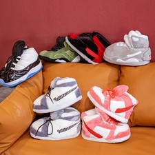 Warm Slippers Indoor Winter Unisex Sneaker Cotton Funny Sneakers Home Slippers-