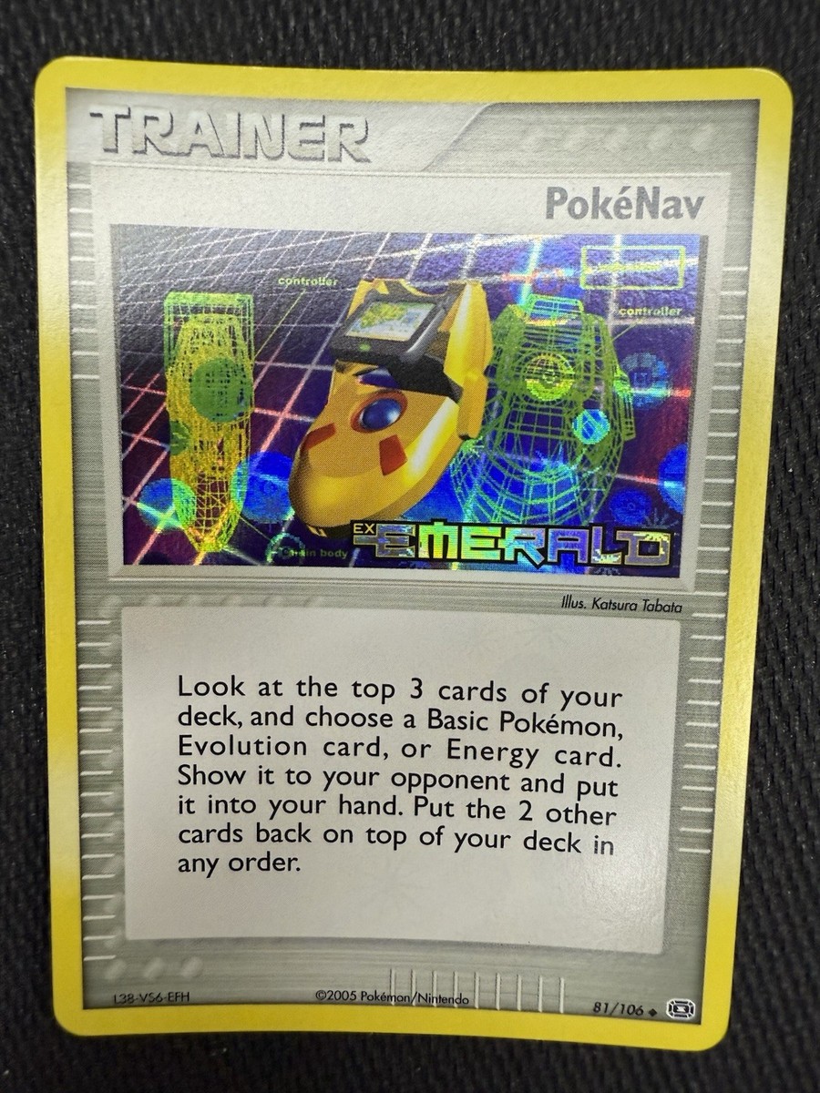 PokeNav 81/106 EX Emerald Reverse Holo Stamped Pokemon 2005 | eBay