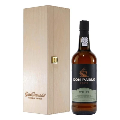 Don Pablo Portwein -WHITE- mit Geschenk-Holzkiste - Bild 1 von 3