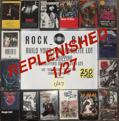 #ad $1 and UP 80s 90s METAL Buy $25 get free shipping CASSETTE TAPES BUILD YOUR LOT $24.50