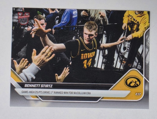 2025 Bowman U Now Bennett Stirtz #77 card