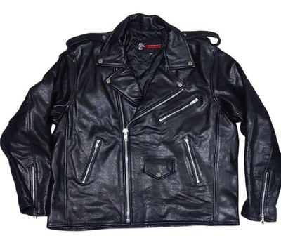 Mens Brando Leather Jacket Fashion Casual Biker Styled Soft Light Fashion Jacket