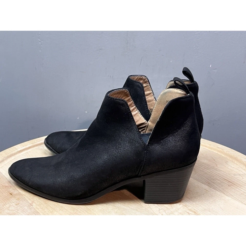 Copper Fit Balance Ankle Booties Womens 8.5 Black Slip On Notched Classic - Image 3 of 4