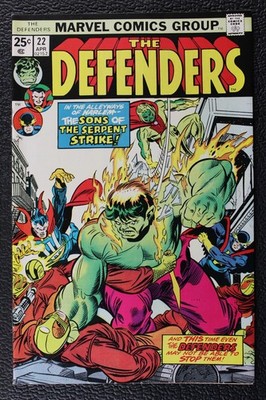The Defenders #22 ~ 4/1975 ~ ''The Hulk, Doctor Strange & Nighthawk'' ~