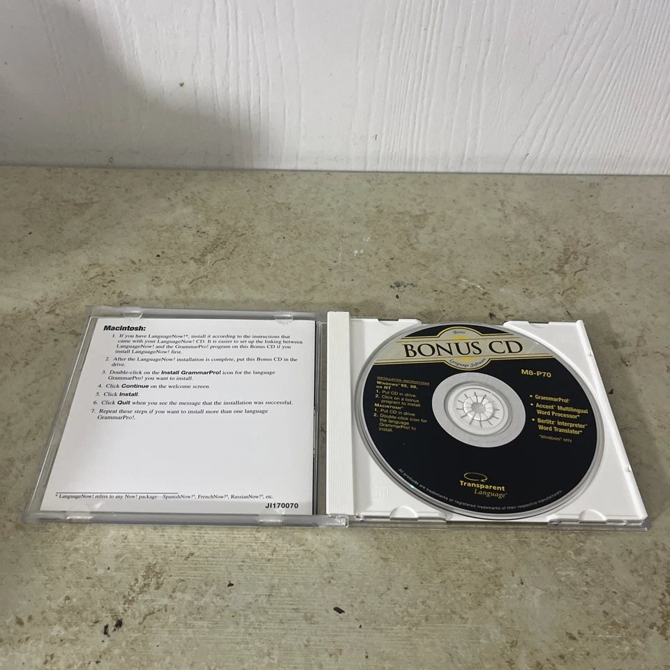 Transparent Language Bonus CD CD-Rom Software - Image 2 of 3