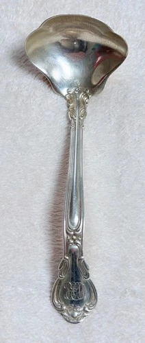 Gorham Chantilly Sterling Silver Gravy Ladle PAT 1895 Mono NER