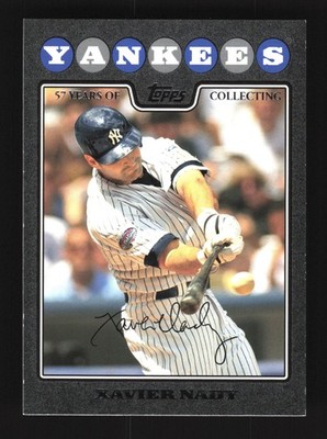 Xavier Nady New York Yankees 2008 Topps Update Black #UH36 SN /57