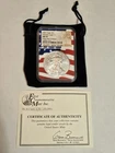 2021 $1 Heraldic Eagle T-1 NGC MS70 New Year's Edition - Flag Core - COA