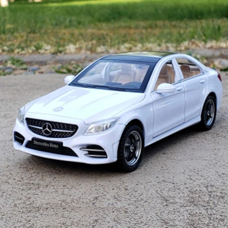 1:32 Mercedes Benz C260L Alloy Diecast Model Sports Car Sounds Lights Gift Toys - Image 4 of 4