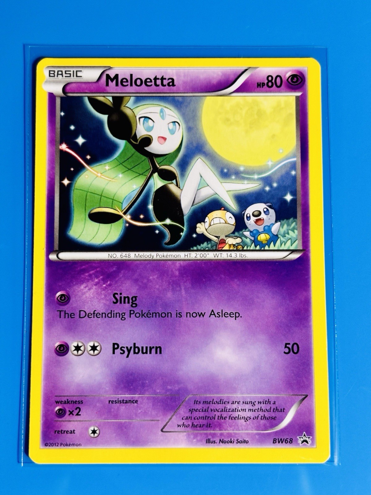 Meloetta #BW68 Pokemon Promo Black and White 2012