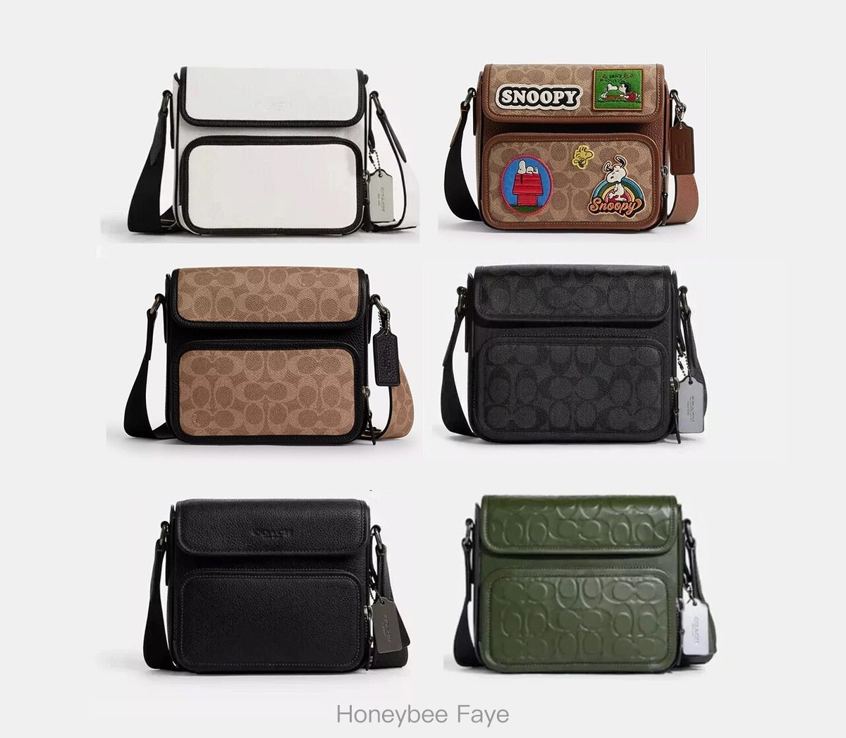 NWT Coach Men's Sullivan Flap Crossbody In Signature Leather