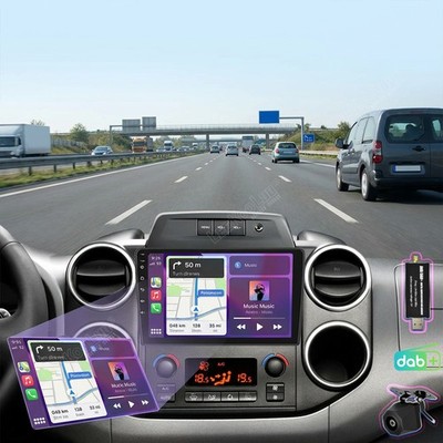 DAB+ Android 15 Autoradio CarPlay GPS Für Citroen Berlingo II B9 2008-2017 + Kam