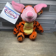 Disney's Winnie The Pooh's Friend Piglet As Tigger Beanie Plush Toy With Tag