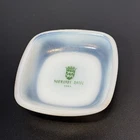 Rare vintage 1960’s Normandy Hotel  Paris France Milk Glass Ashtray Opalex