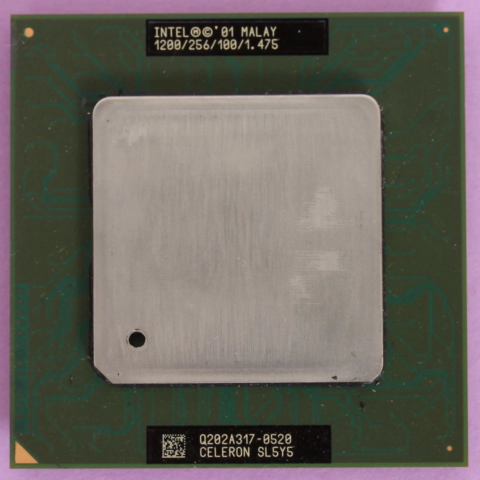 Intel Celeron 1.2Ghz Tualatin Socket 370 100Mhz FSB 256K Cache S370 CPU SL5Y5 - Image 2 of 3