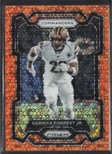 2023 Panini Prizm #296 Darrick Forrest Jr. Disco Orange Washington Commanders