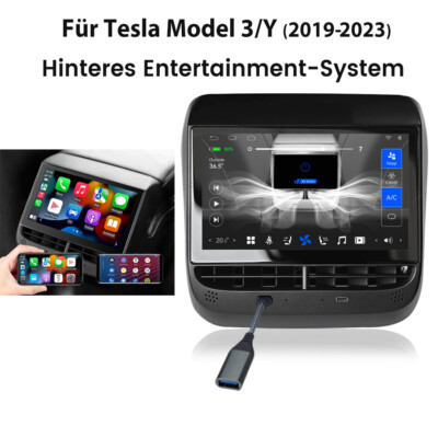 7-Zoll Rücksitz LCD Touch Screen Entertainment System Für Tesla Model 3/Y 19-23