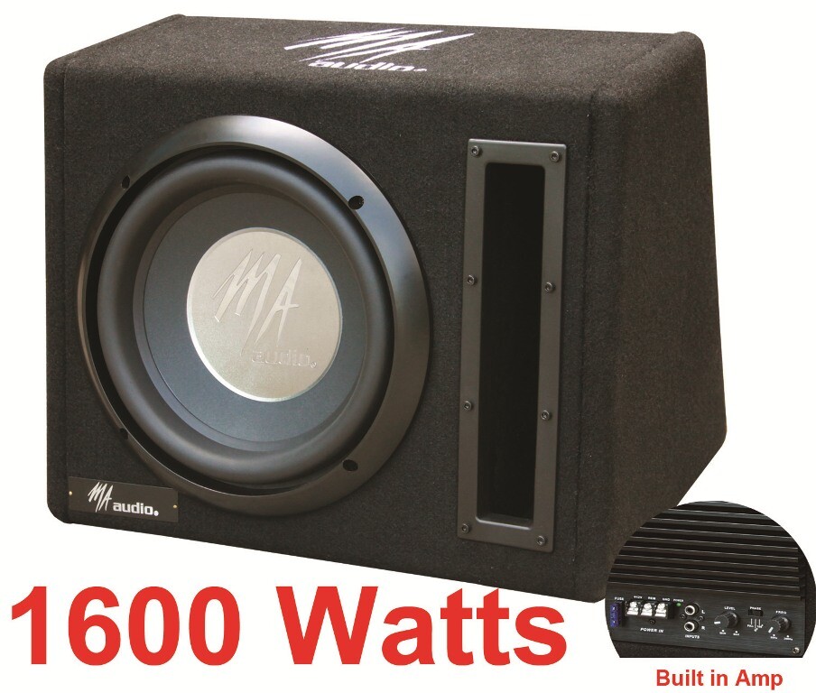 10"inch Active Amplified subwoofer Bass box 1600watts Brand New 202021