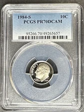 1984-S Proof Roosevelt Dime PCGS PR-70 DCAM, Buy 3 Items, Get $5 Off!!