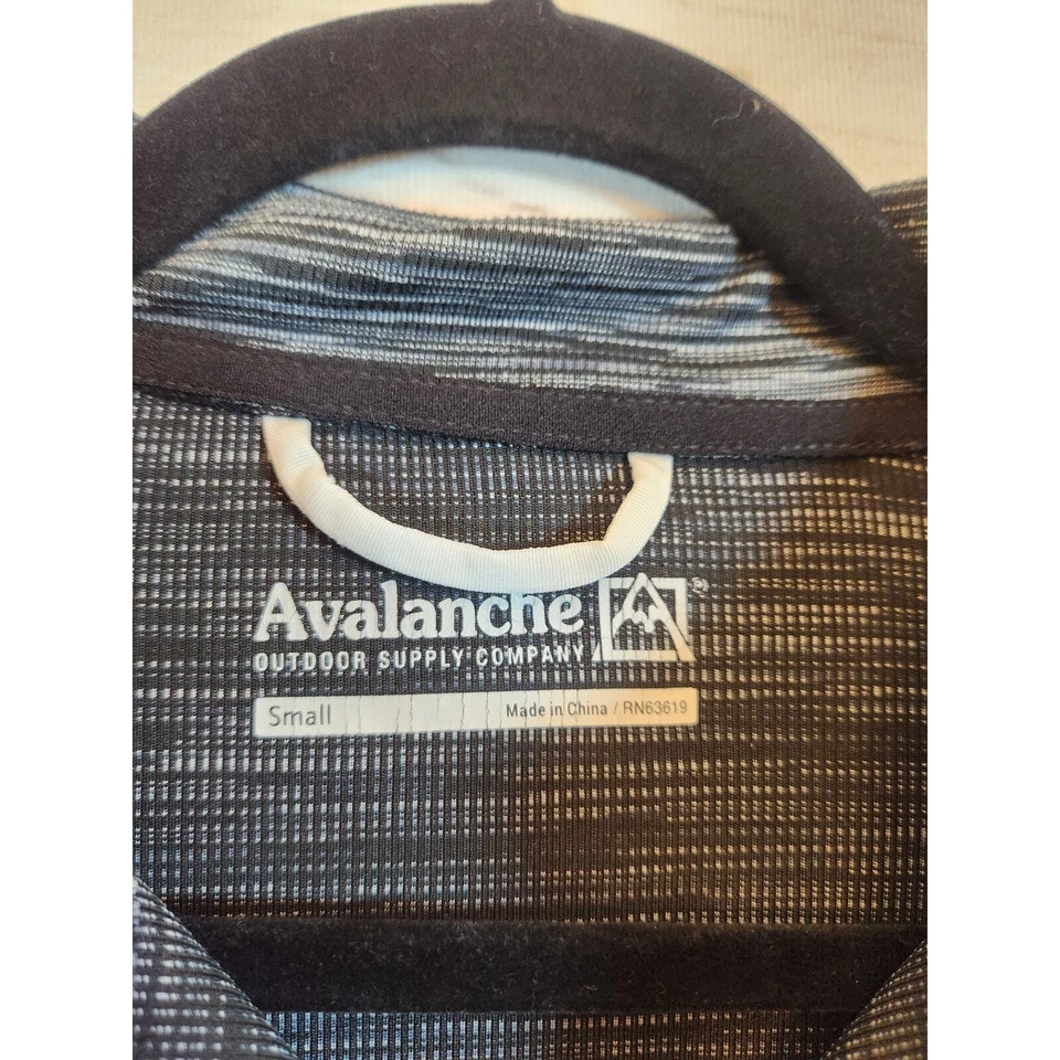 Top Pullover Para Mujer Avalanche Negro Blanco Elástico 1/4 Cremallera Manga Larga S Foto 3 de 4