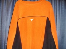 TEAM STARTER LONG SLEEVE PULLOVER TEXAS LONGHORNS SIZE L