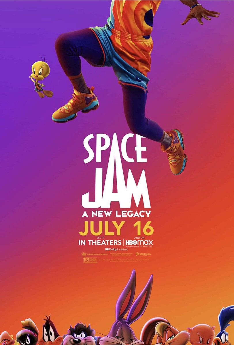 Space Jam 2: A New Legacy Original 27X40 Movie Poster Lebron James
