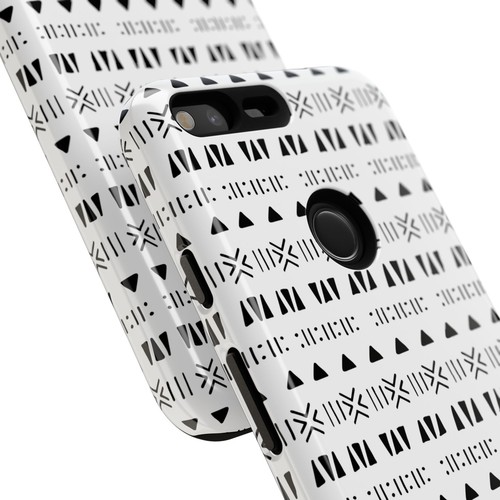 Black and White Southwestern Aztec Pattern Google Pixel Tough Cases - 第 6/131 張圖片