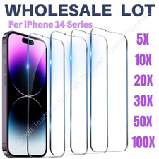 Wholesale Bulk Lot Tempered Glass Screen Protector For iPhone 14 Plus 14 Pro Max