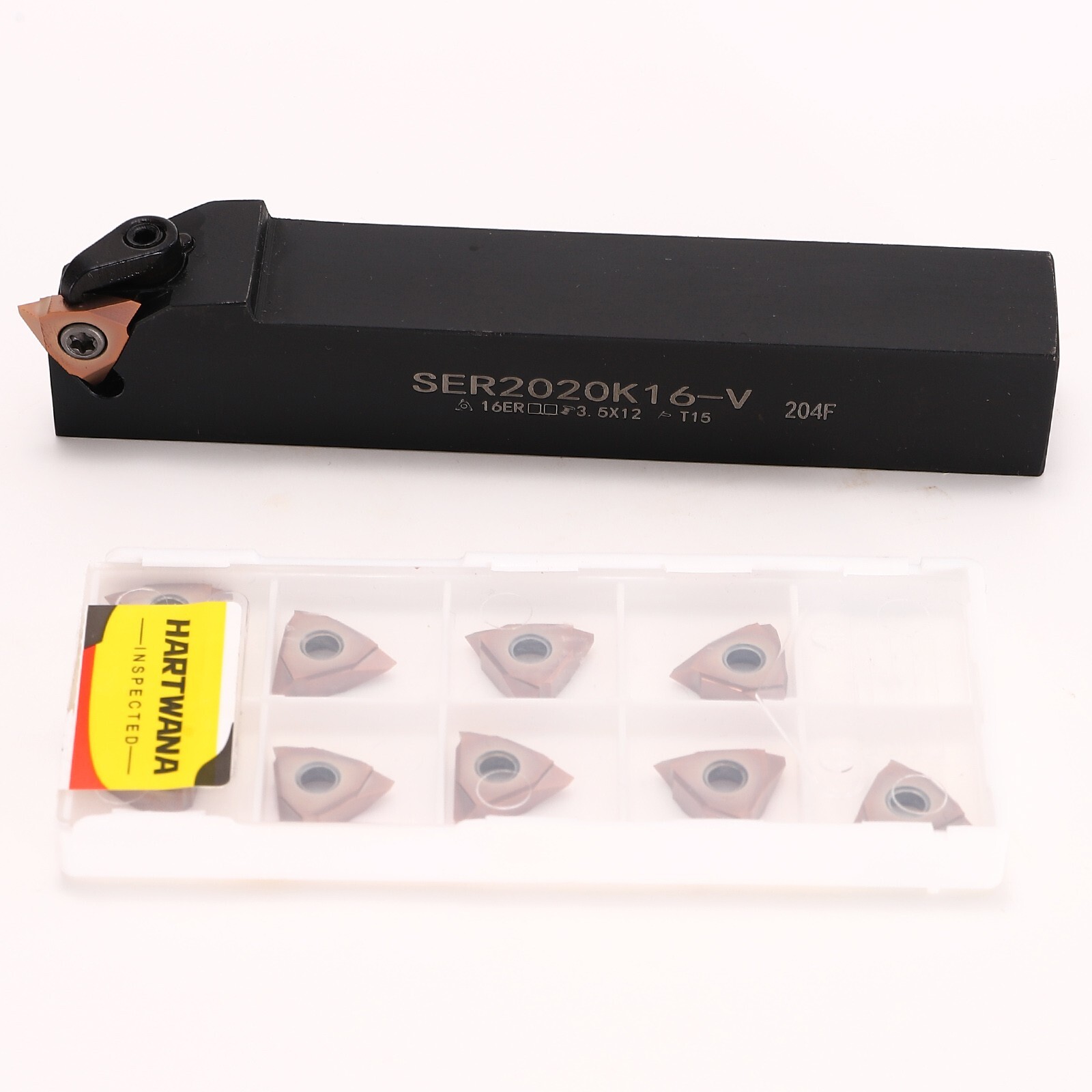 Lathe Thread Cutting Tool Carbide Threaded Inserts Vertical 60 Degree